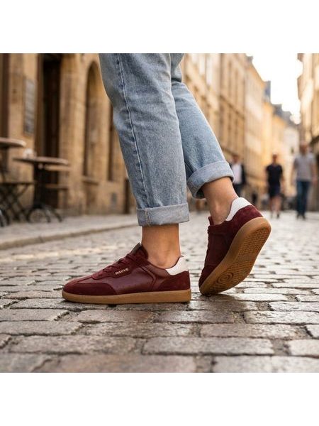 Barefoot Tenisky RAYVE RIO leather bordeaux