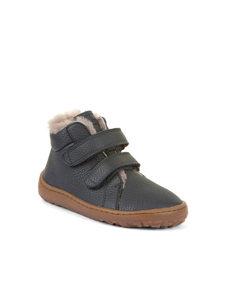 FRODDO ZIMNÍ FURRY Dark Blue | Dětské zimní zateplené barefoot boty