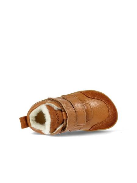 Dětské Barefoot zimní zateplené boty RAYVE TALINN 3.0 hnědé koňakové