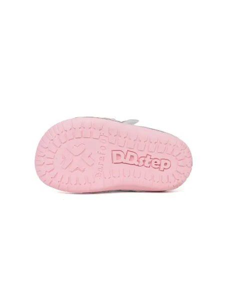 Dětské barefoot tenisky D.D.STEP S070-61646 Stříbrné ptáček