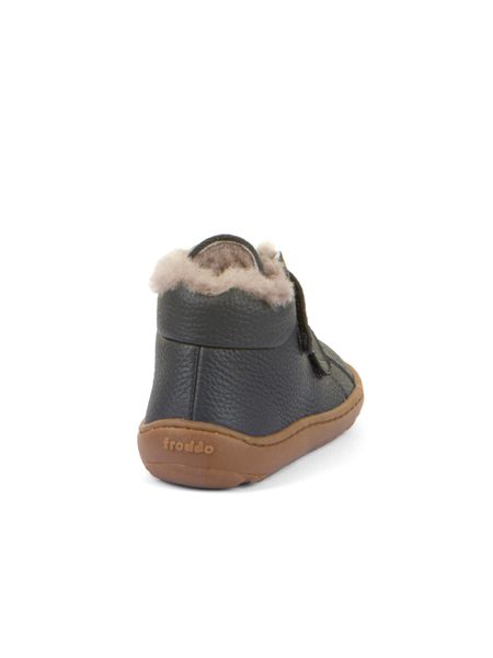 FRODDO ZIMNÍ FURRY Dark Blue | Dětské zimní zateplené barefoot boty
