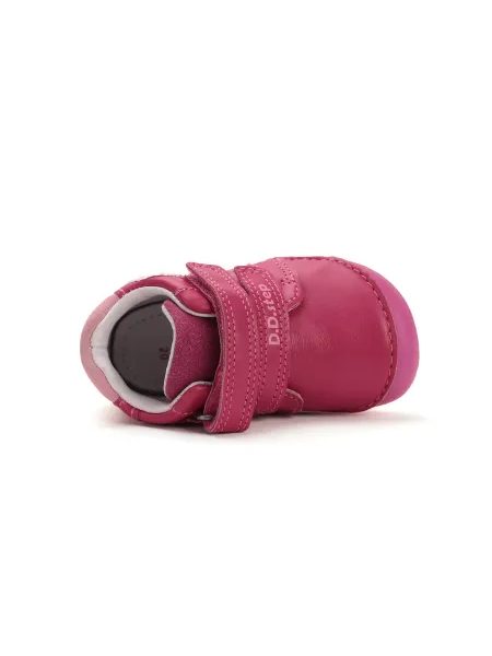 Dětské barefoot tenisky D.D.STEP S070-52838A Dark Pink motýlci růžové