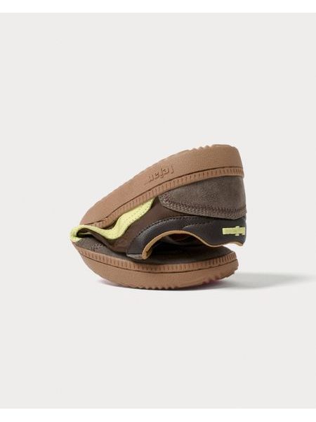 Barfußsneaker LEJAN One Braun-Gelb