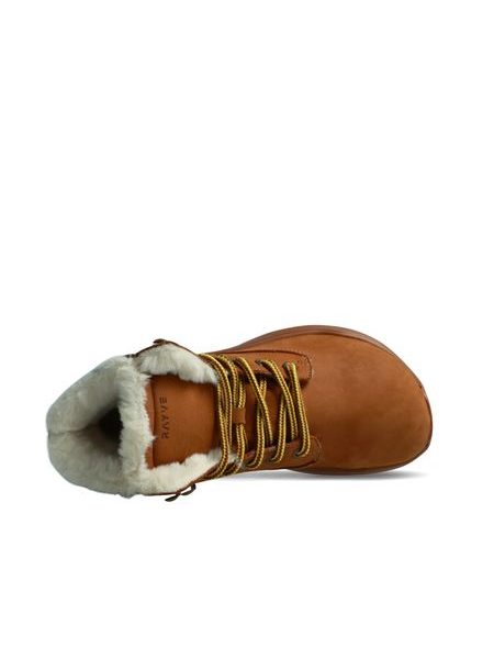 Dámské Barefoot Zateplené kotníkové boty RAYVE UTAH 3.0 koňakové