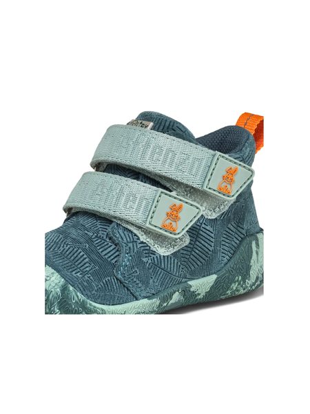 AFFENZAHN PREWALKER LOWBOOT LEATHER TALKY Bunny Green | Dětské první barefoot botičky