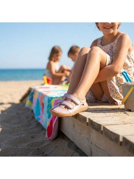 FRODDO SANDAL VELCRO II Pink Shine | Dětské barefoot sandály