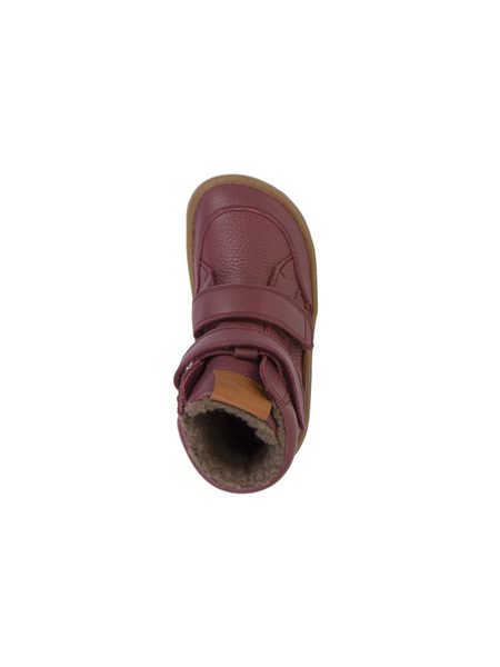 Dětské barefoot zimní boty FRODDO WINTER TEX vínové