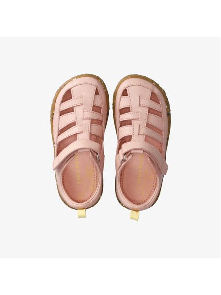 Dětské Barefoot Sandály GROUNDIES® Noto 2.0 Růžovo Citronove