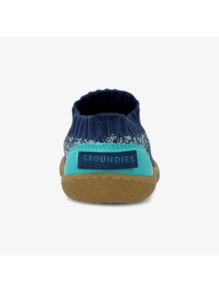 Dětské Barefoot Slip-On Tenisky GROUNDIES® Nara Kids Modro Zelené