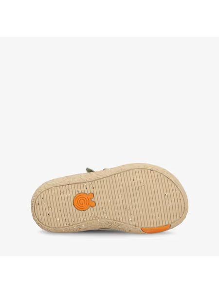 Dětské Barefoot Zateplené Kotníkové Boty GROUNDIES® Ottawa Khaki Oranžové