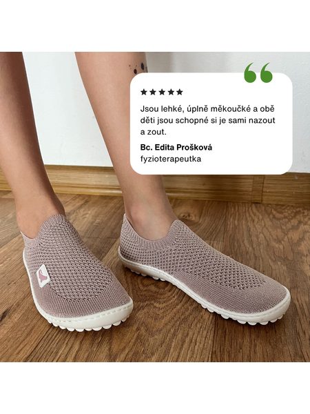 LEGUANO LEGUANITO SCIO Rose | Dětské barefoot tenisky