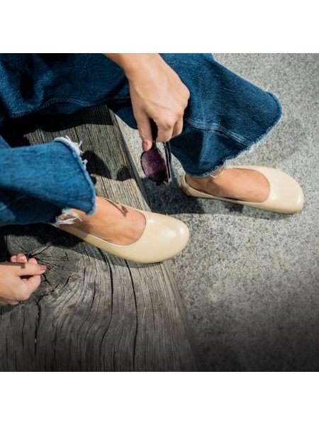ANGLES ANTIOPA Beige | Dámské barefoot baleríny