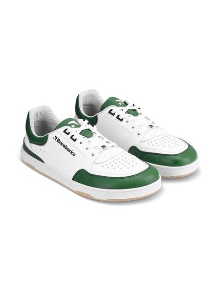 Adidași barefoot Barebarics Wave albi cu verde închis