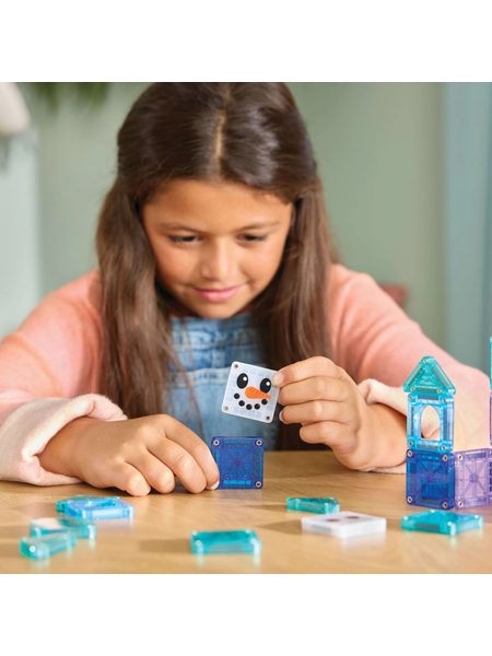 MAGNETICKÁ STAVEBNICE MICROMAGS WINTER WONDERLAND TRAVEL SET 26 DÍLŮ