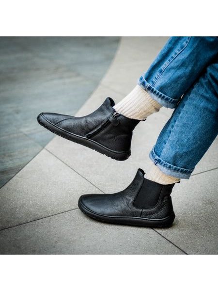 FRODDO KOTNÍKOVÉ CHELYS II Black | Barefoot chelsea boty