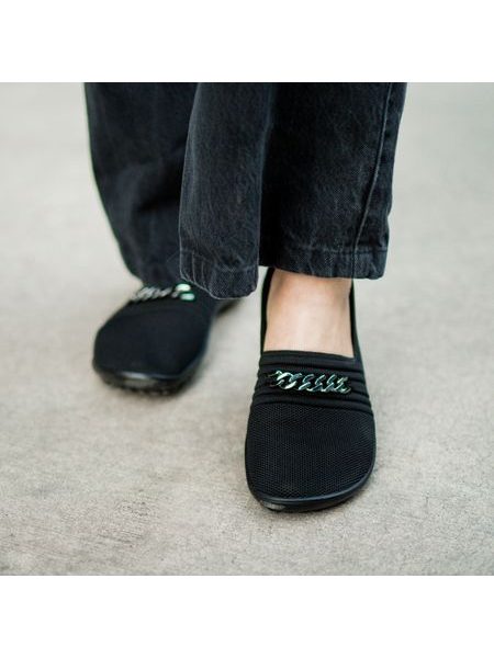 LEGUANO LADY FAMOUS Black | Dámské barefoot baleríny