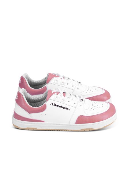 Ténis barefoot Barebarics Wave branco e rosa