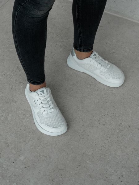 Боси маратонки Barebarics Zing - Fresh, бяло и сребристо