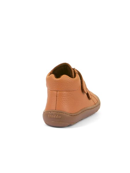 Dětské celoroční barefoot boty FRODDO KOTNÍKOVÉ koňakové