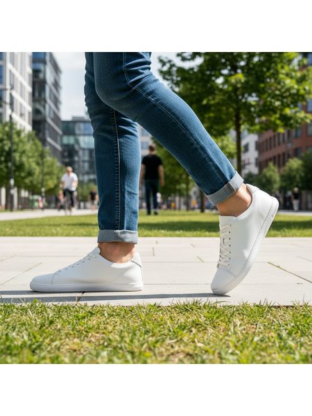 Barefoot Tenisky GROUNDIES® Zero Bílé