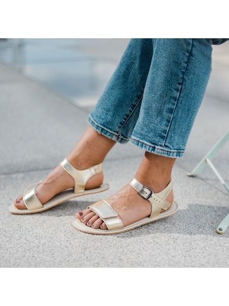 ANGLES HESTIA Gold | Dámské barefoot sandály