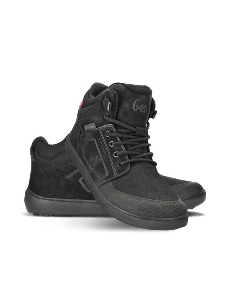 BE LENKA ZIMNÍ KOTNÍKOVÉ ArcticEdge - All Black | Zimní zateplené barefoot boty