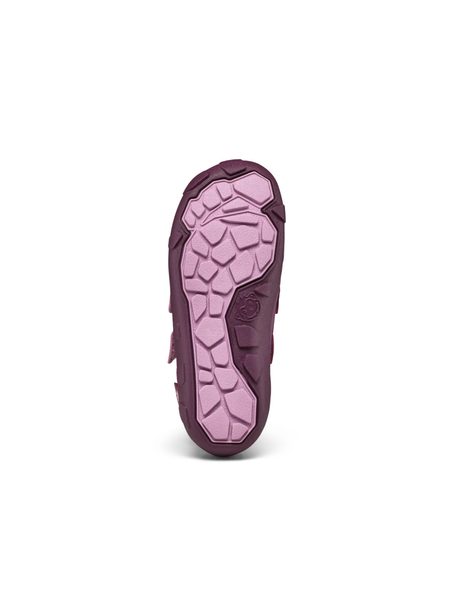 AFFENZAHN LOWBOOT KNIT HAPPY OTTER Berry | Dětské celoroční barefoot boty