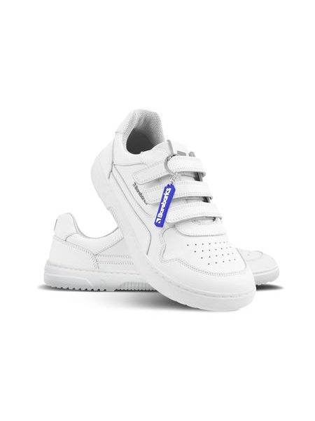 Ténis barefoot Barebarics Zing Velcro branco - Pele