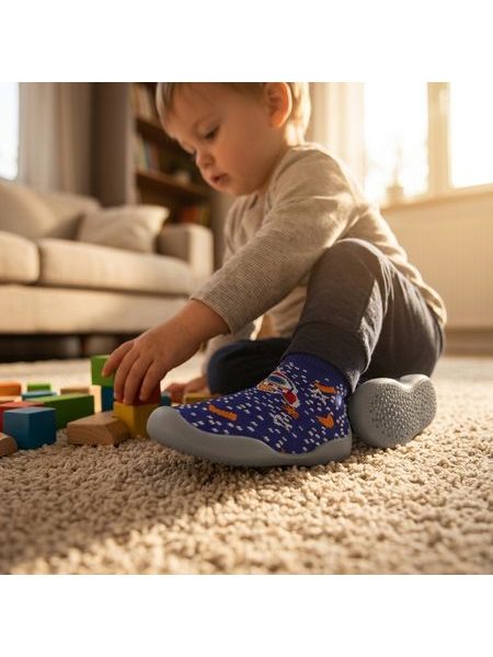 Dětské Barefoot Domácí Obuv BEPPI INDOOR SHOE tmavě modré