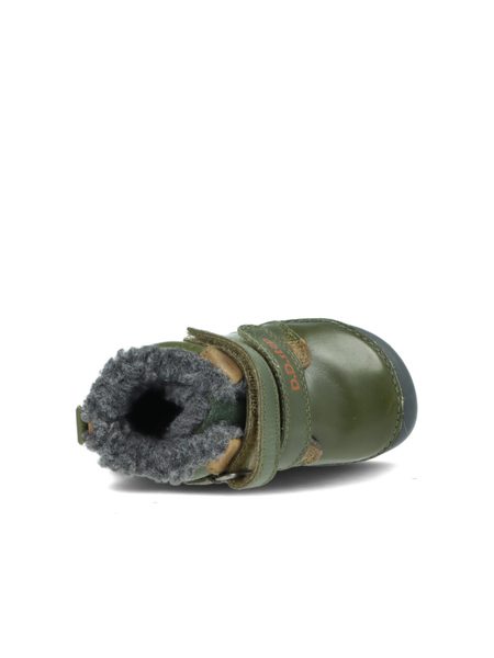 D.D.STEP W070-52893A Emerald | Dětské zimní zateplené barefoot boty