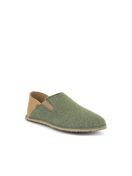 FRODDO SLIP-ON WOOLY Olive | Barefoot přezůvky