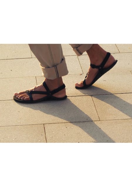BOSKY LIGHT II Z Black | Barefoot sandály