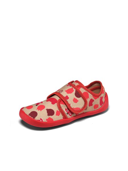 AFFENZAHN SLIPPER COTTON MOVE FOX Red | Dětské barefoot přezůvky