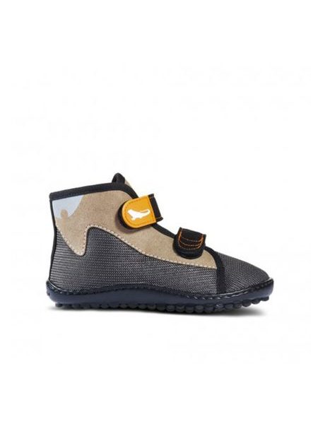 Dětské Barefoot Celoroční boty LEGUANO LEGUANITO SCIPPO ZIP lesní