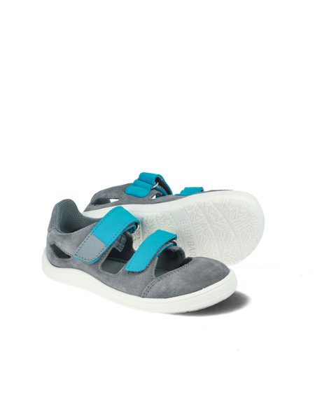 BABY BARE SANDÁLKY FEBO JOY Grey Tyrkys | Dětské barefoot sandály