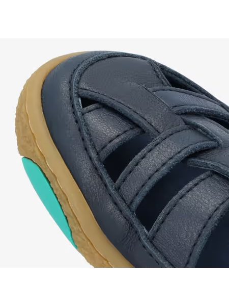 Dětské Barefoot Sandály GROUNDIES® Noto Modro Zelené