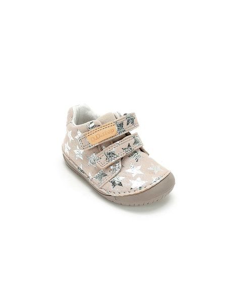Dětské barefoot tenisky D.D.STEP S070-62583B Béžové hvězdy
