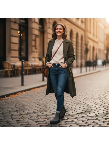 Dámské Barefoot Chelsea GROUNDIES® SIENNA Šedo Černé