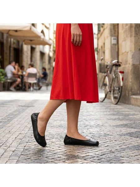 Dámské Barefoot Baleríny GROUNDIES® Sleek Černé