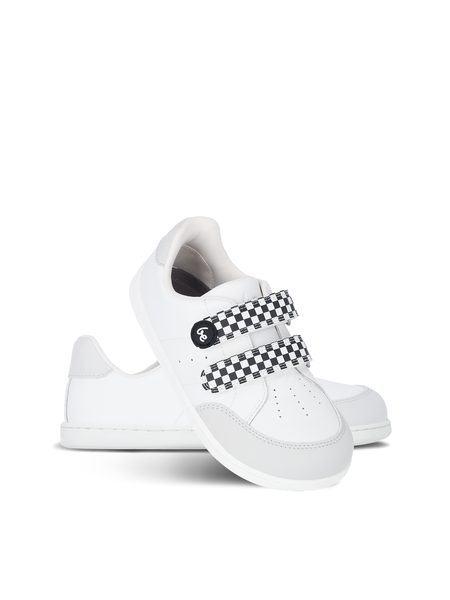 Ténis barefoot de criança Be Lenka Energise Kids branco e xadrez