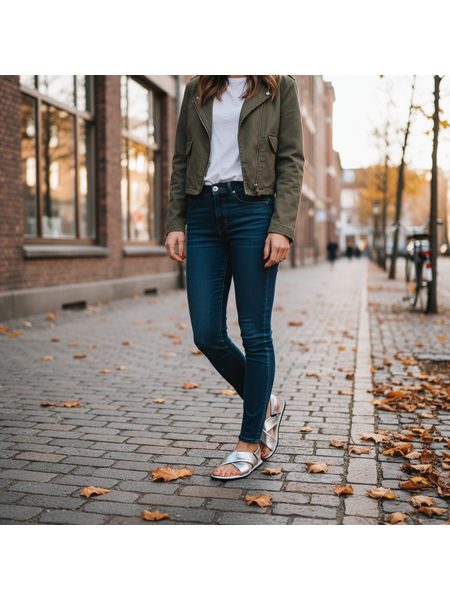 Dámské Barefoot Sandály GROUNDIES® Verona Stříbrné