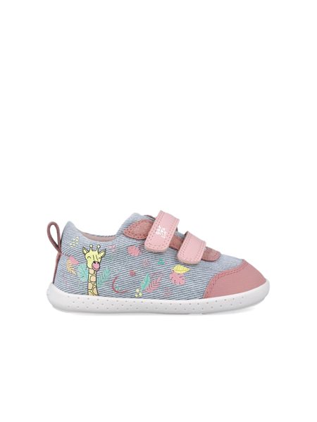 GARVALÍN TENISKY SOFT Jeans/Pink | Dětské barefoot tenisky 1
