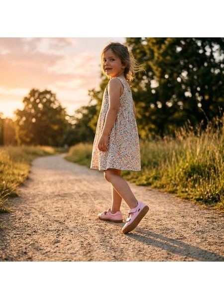 Dětské Barefoot Sandály RAYVE SHELLWOOD 2.0 růžové