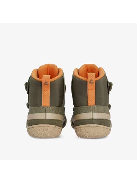 Dětské Barefoot Zateplené Kotníkové Boty GROUNDIES® Ottawa Khaki Oranžové