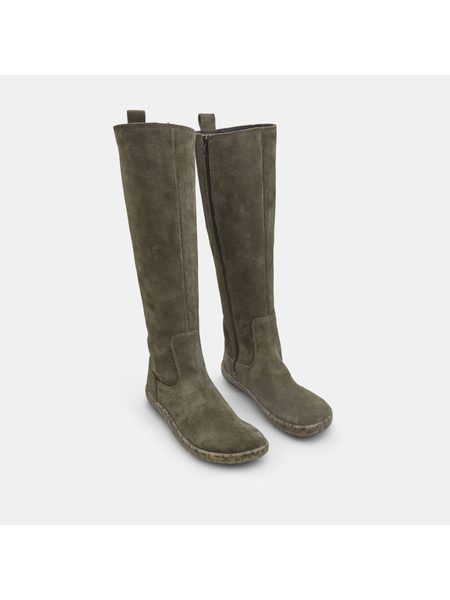 BAŤA KOZAČKY Semiš | Dámské barefoot kozačky