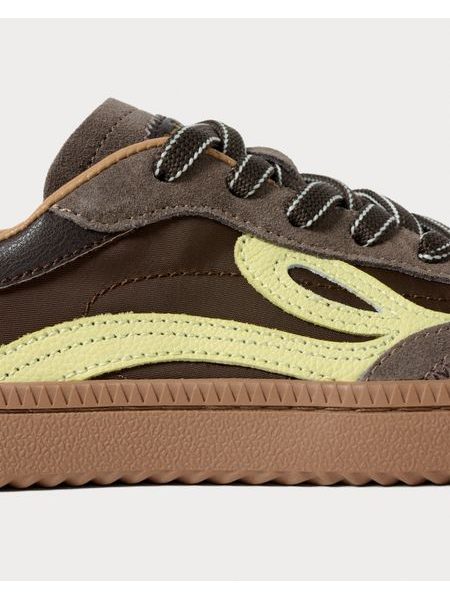 Barfußsneaker LEJAN One Braun-Gelb