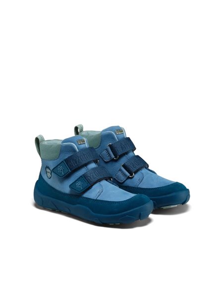 AFFENZAHN LOWBOOT LEATHER FRIENDY SHARK Blue | Dětské celoroční barefoot boty