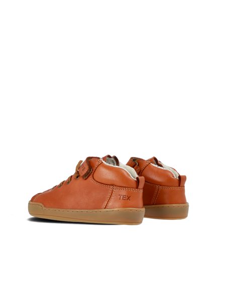 CRAVE BERGEN WINTER 2.0 Cognac | Dětské zimní zateplené barefoot boty