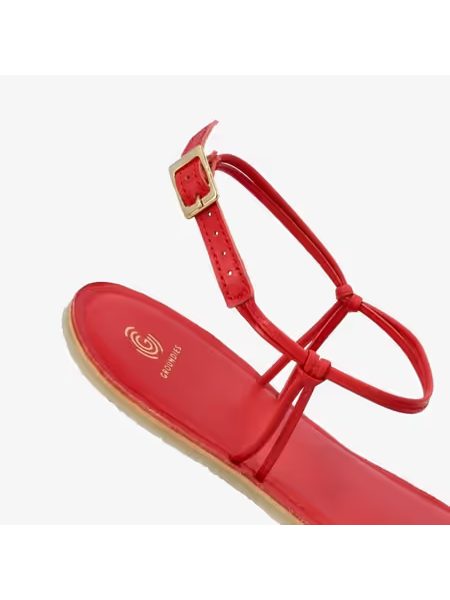 Dámské Barefoot Sandály GROUNDIES® Cadiz Červené