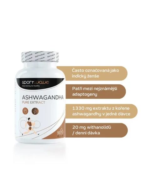 ASHWAGANDHA PURE EXTRACT 90 cps – pro psychickou pohodu a energii